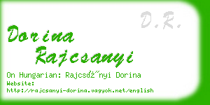 dorina rajcsanyi business card